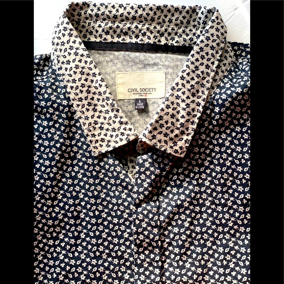 ** SOLD ** Civil Society-Print Black with Off-White - Picture 3 of 4